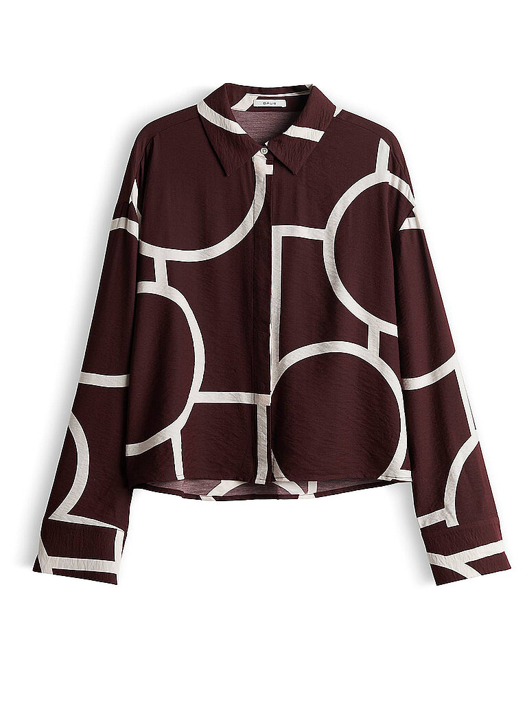 Blusa camisera FORDOA ATELIER rojo oscuro 36