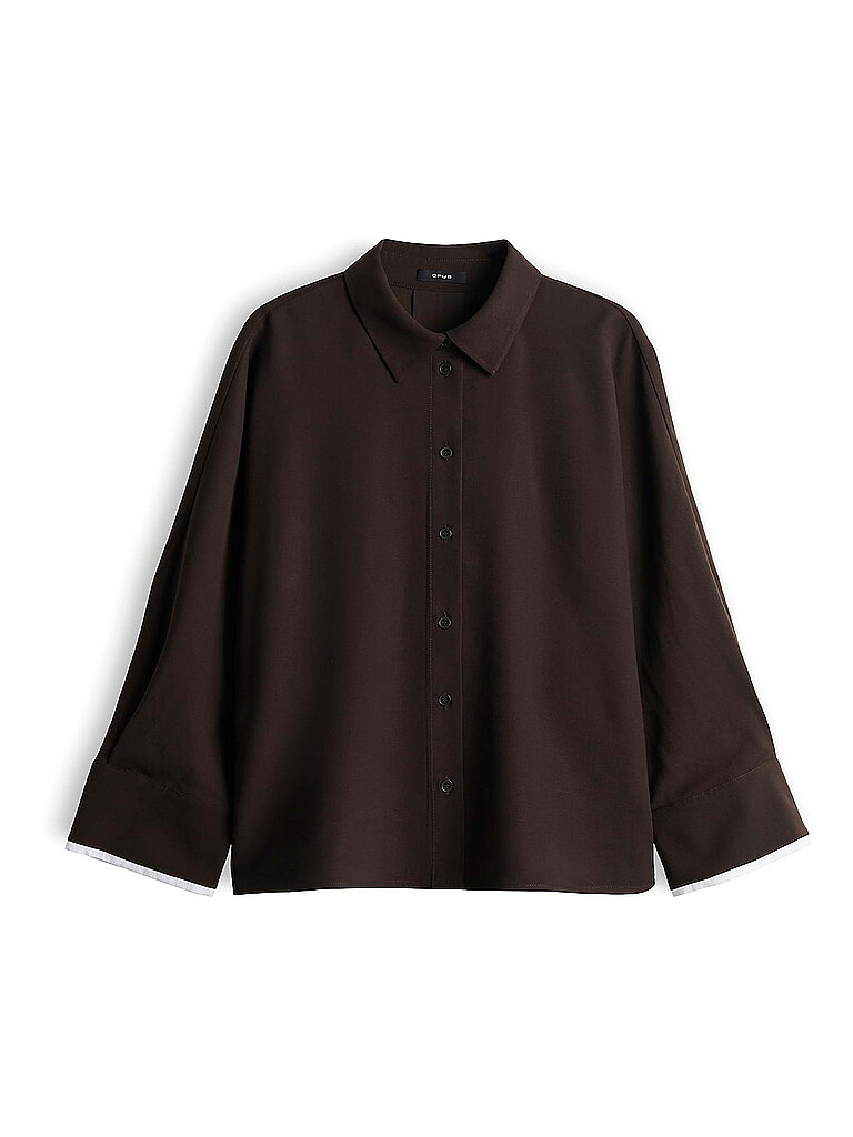 Opus Blusa camisera FRENASA marrón