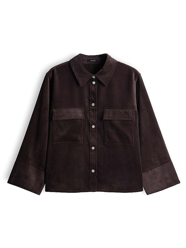 Opus Blusa camisera FERRELL marrón