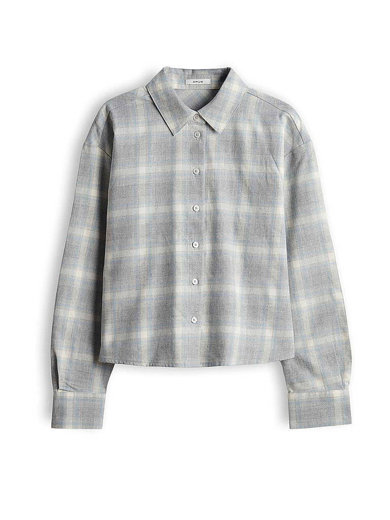 Opus Blusa camisera FLAKARO gris claro