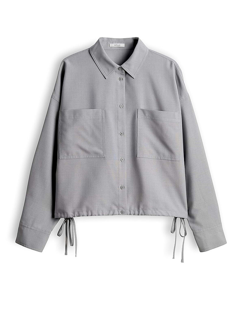 Opus Blusa camisera FELANGA gris claro