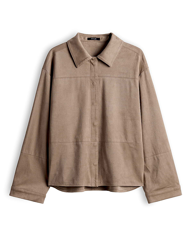 Opus Blusa camisera FILARA camel