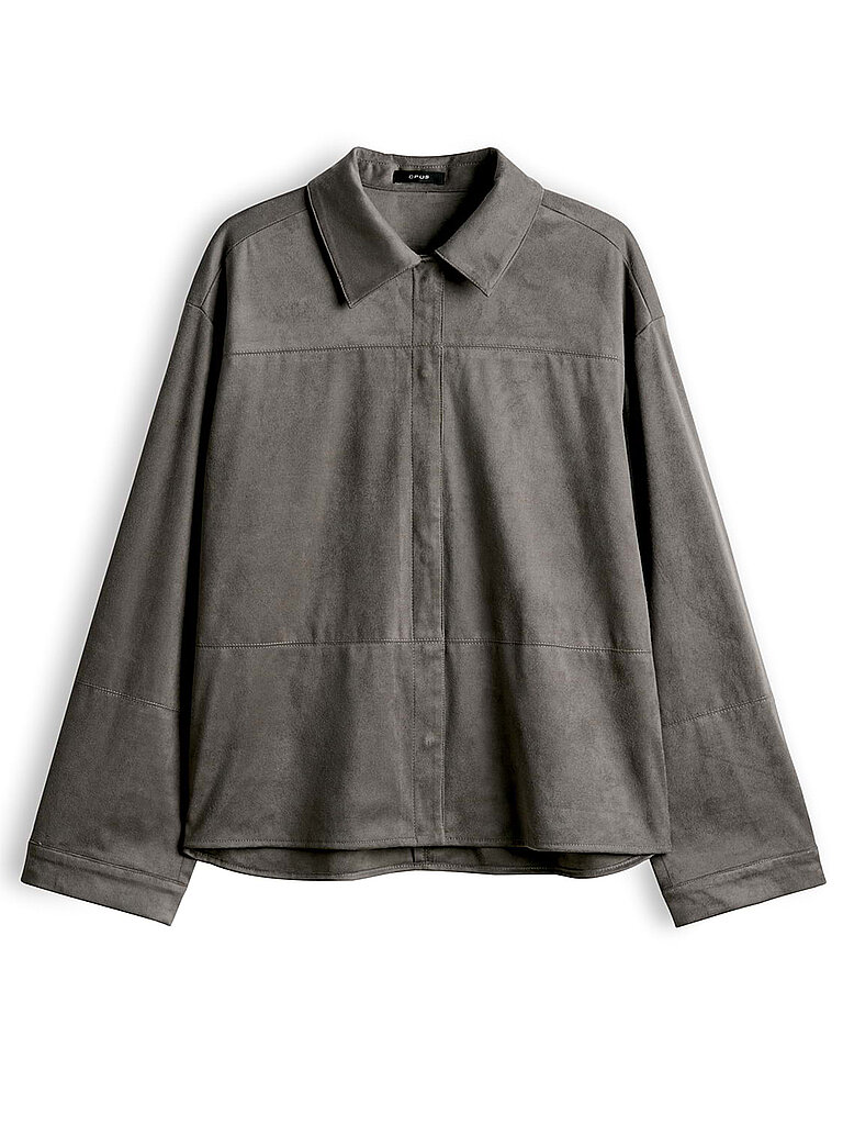 Opus Blusa camisera FILARA marrón claro