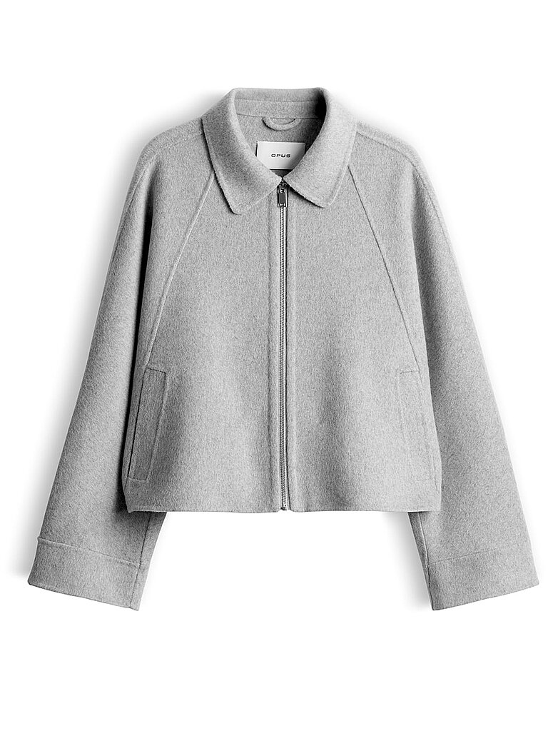 Opus Chaqueta de lana HANKI gris claro