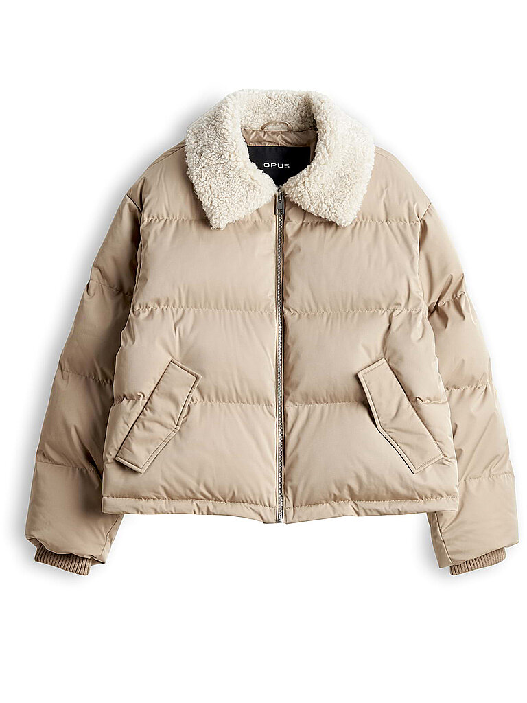 Opus Chaqueta acolchada ligera HATCHY marrón claro