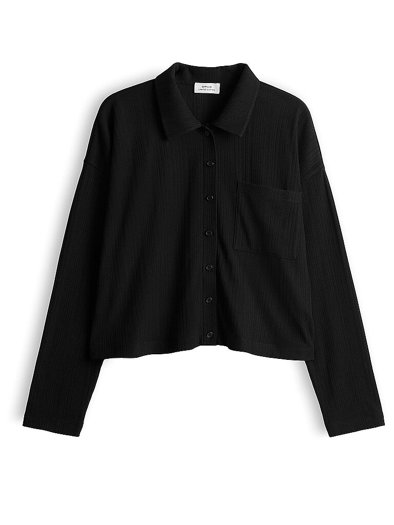 Opus Blusa camisera SAWONI negro