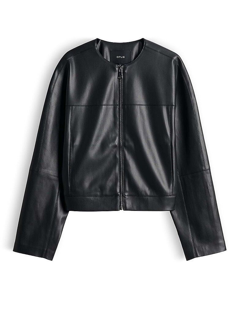 Opus Chaqueta efecto piel JATINA negro