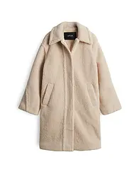 OPUS | Abrigo de aspecto de piel HEDDY | Beige