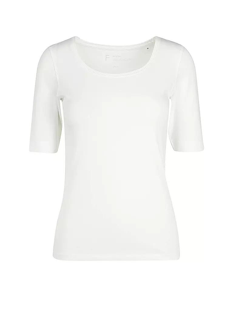 OPUS | Basic T-Shirt "Daily F" | Blanco