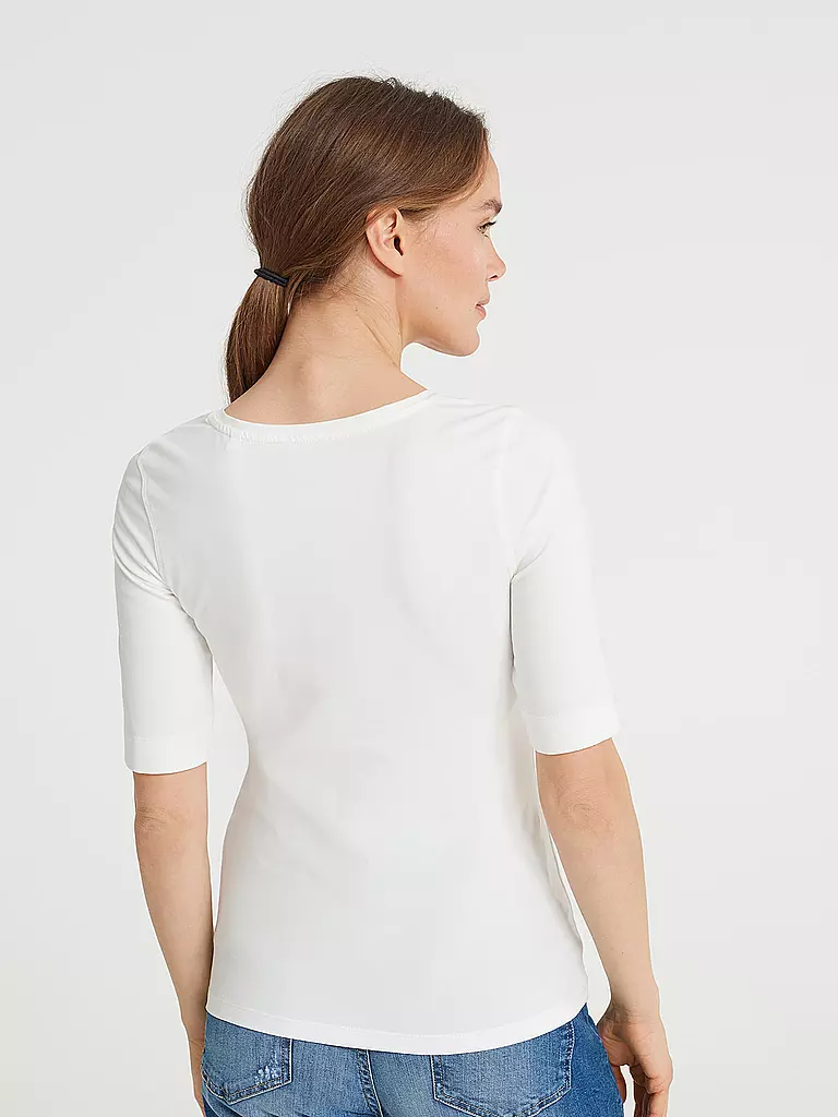 OPUS | Basic T-Shirt "Daily F" | Blanco