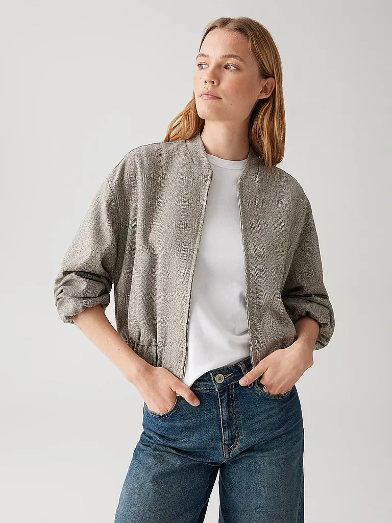 OPUS | Blusón JALEA HERRINGBONE | Beige