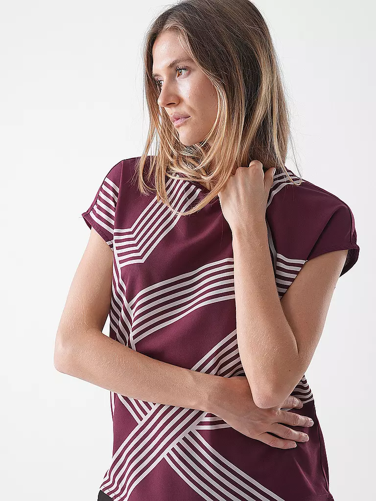 OPUS | Blusón SABETHI PRINT | Rojo oscuro