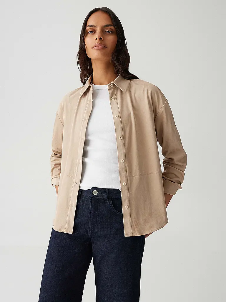 OPUS | Blusa camisera FELOUR | Camel