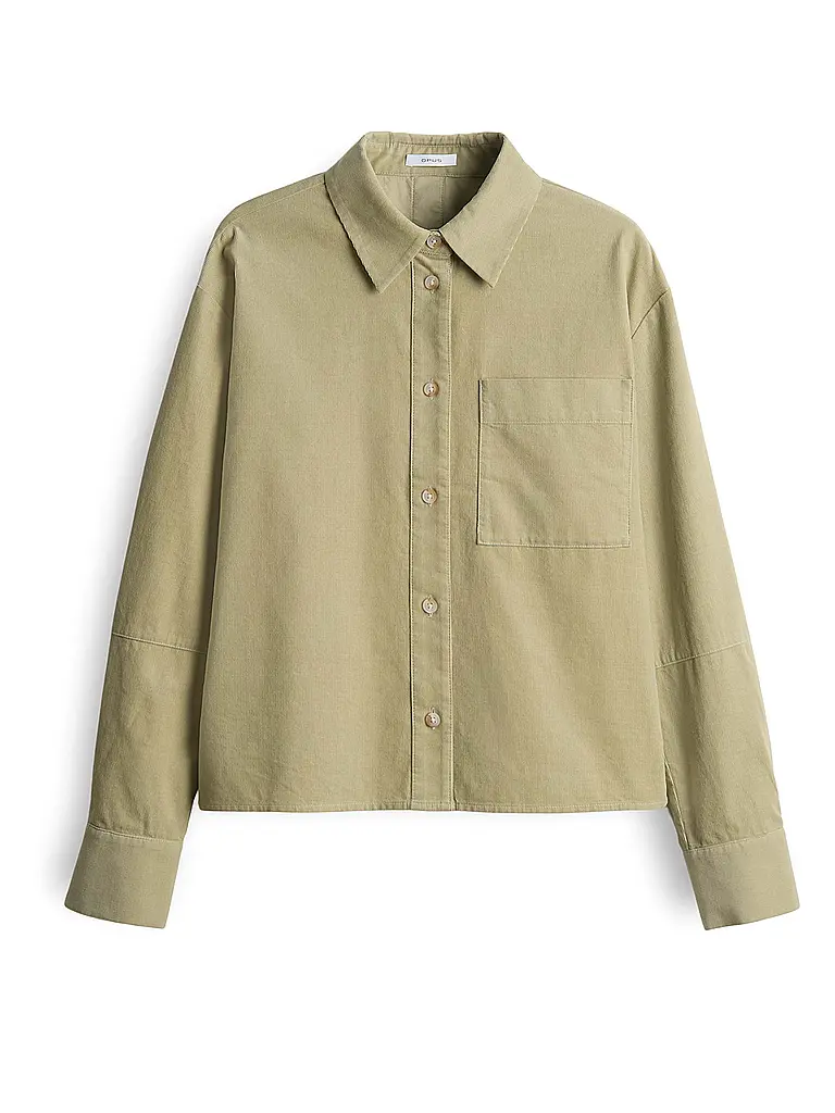 OPUS | Blusa camisera FRONE | Verde claro