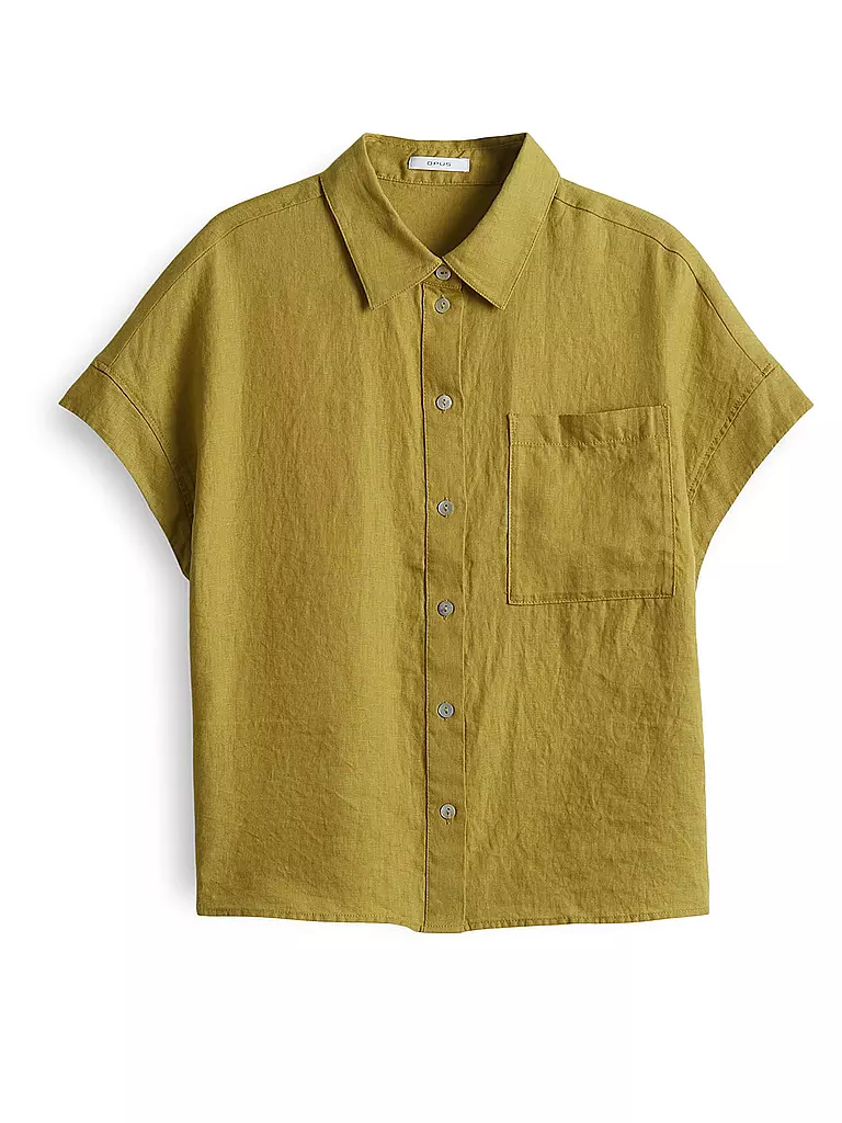 OPUS | Blusa de lino FELISA | Mostaza