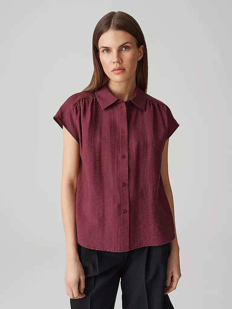 OPUS | Blusa FAIRI | Rojo oscuro