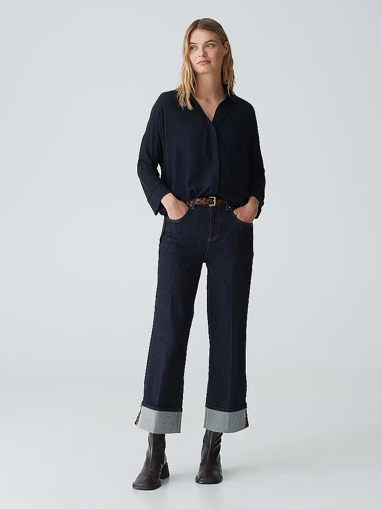 OPUS | Blusa FLAVENA | Azul oscuro