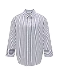 OPUS | Blusa FRILA | Azul oscuro