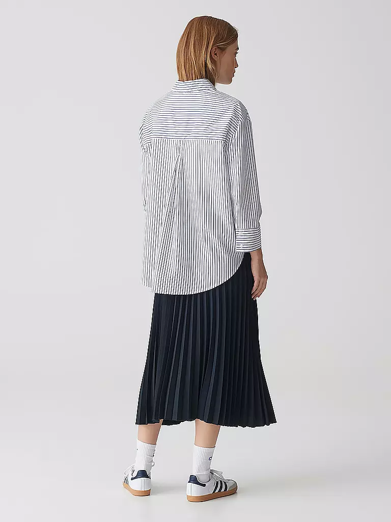 OPUS | Blusa FRILA | Azul oscuro