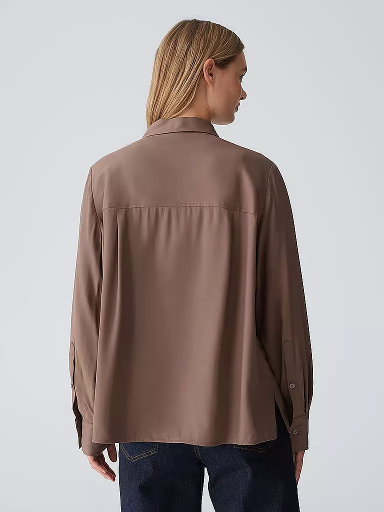 OPUS | Bluse FLARA | Marrón