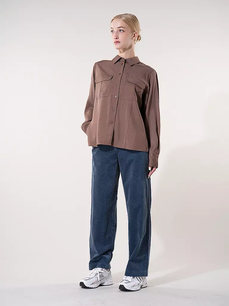 OPUS | Bluse FLARA | Marrón