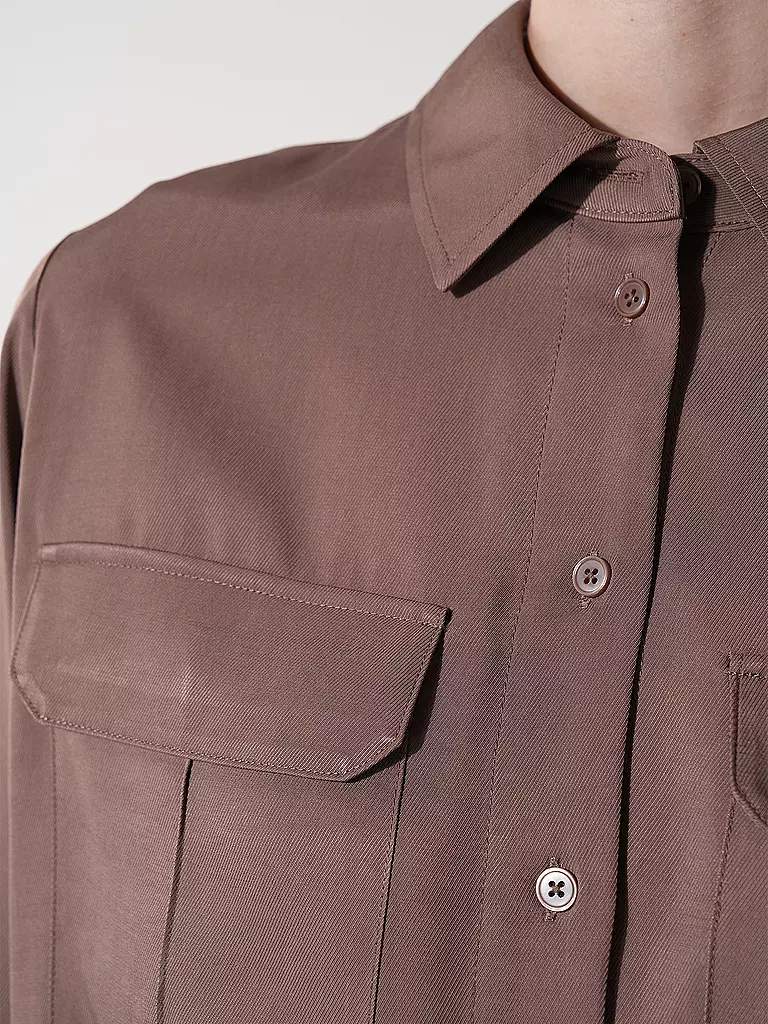 OPUS | Bluse FLARA | Marrón