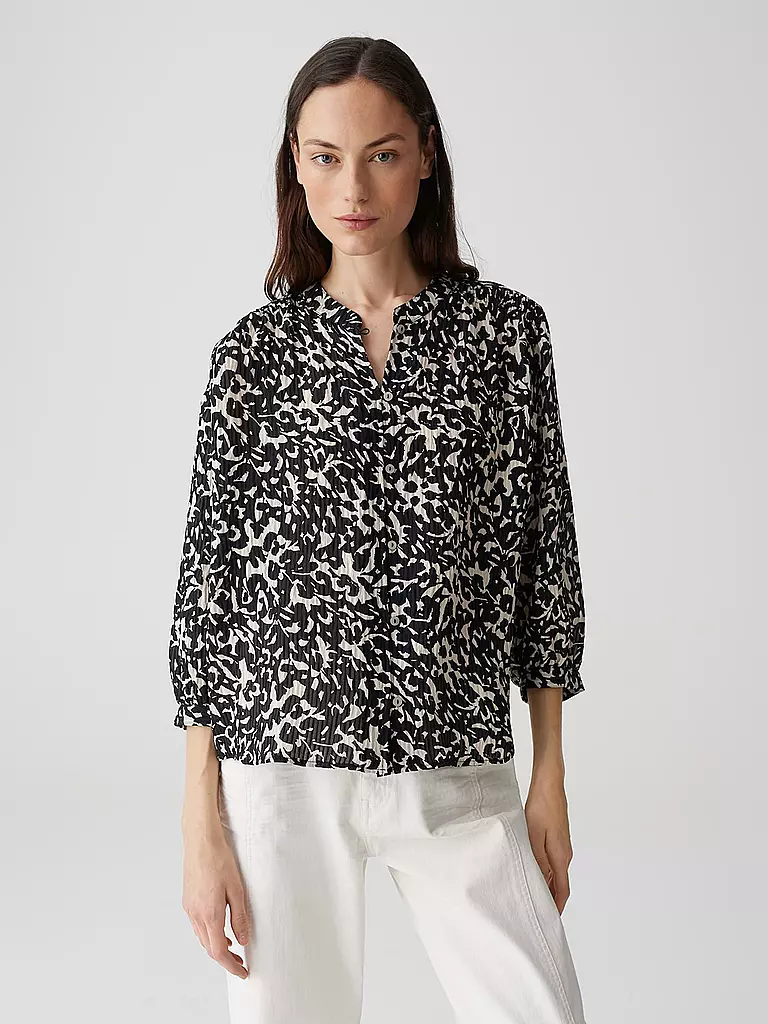 OPUS | Blusenshirt FAMELIA | Negro