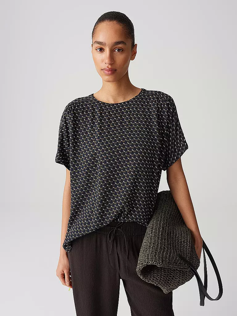 OPUS | Blusenshirt FEMKA LONDON | Azul oscuro