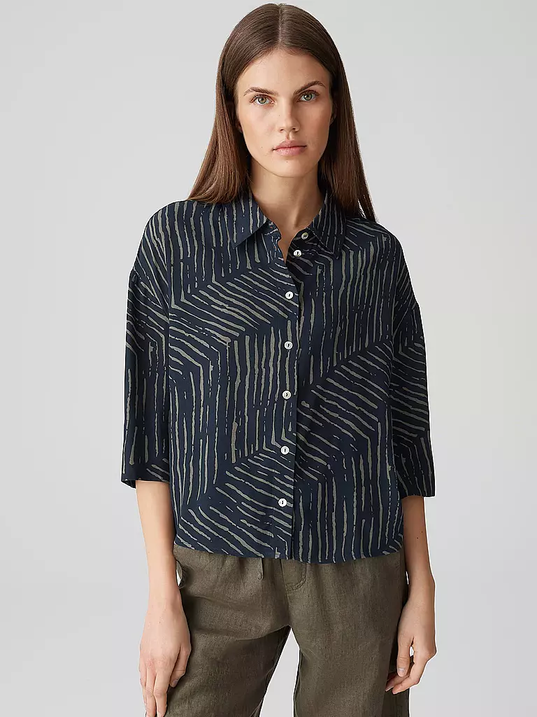 OPUS | Blusenshirt FIANA | Azul oscuro
