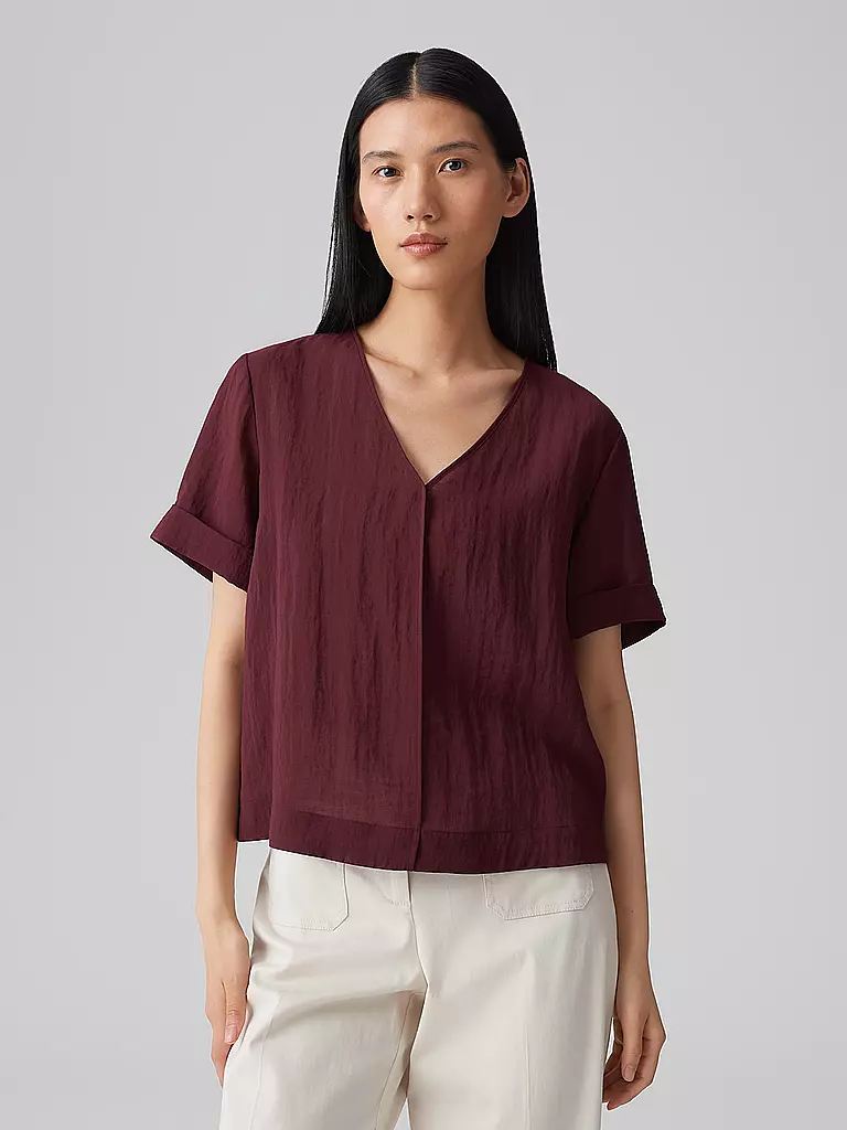 OPUS | Blusenshirt FILKA | Rojo oscuro