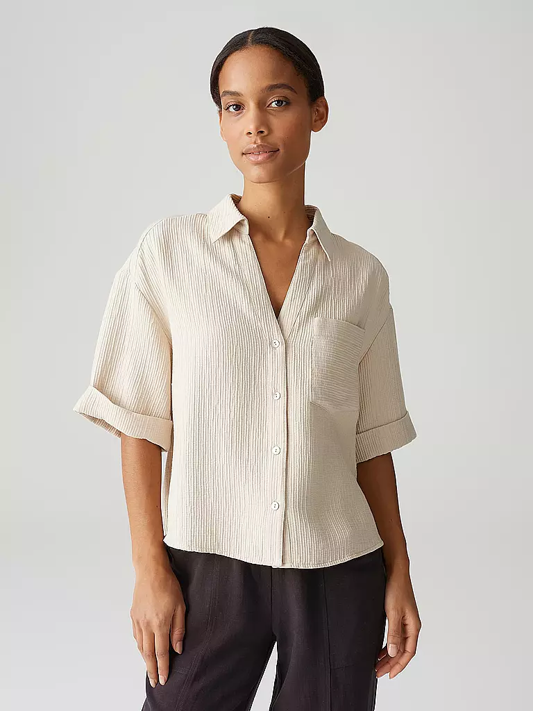OPUS | Blusenshirt FIORA | Crema
