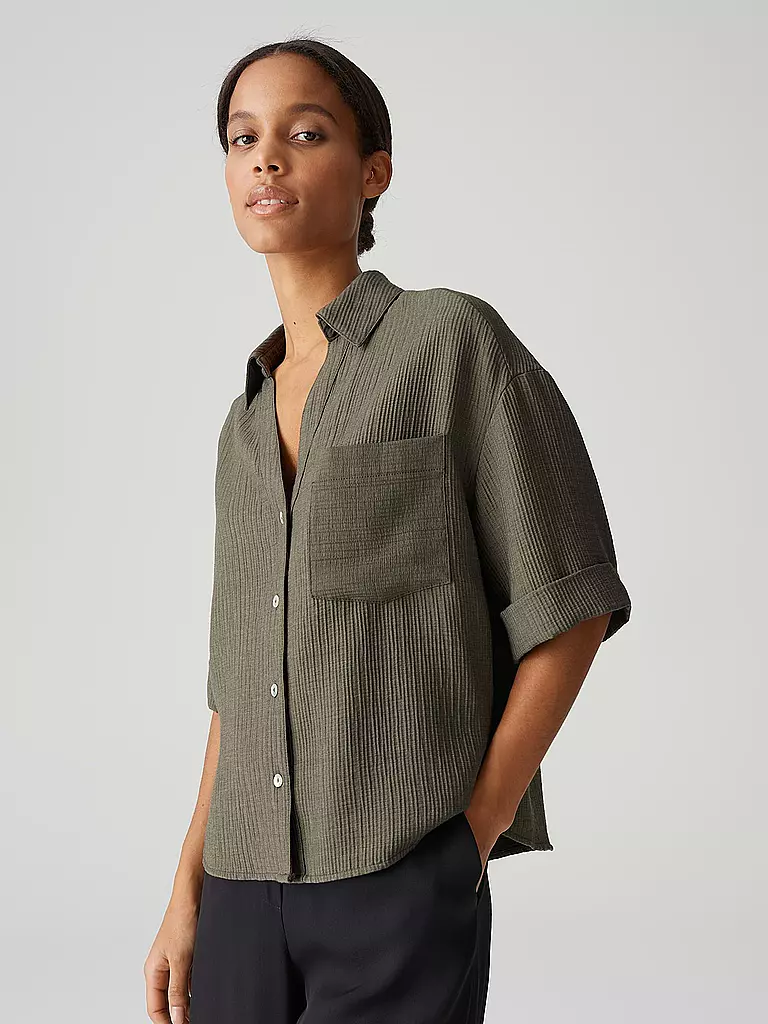 OPUS | Blusenshirt FIORA | Oliva