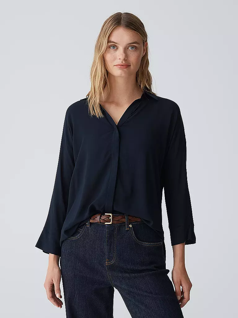 OPUS | Blusenshirt FLAVENA | Azul oscuro