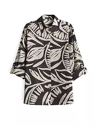 OPUS | Blusenshirt FUMINE TROPICAL | Marrón