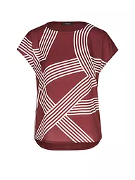 OPUS | Blusenshirt SABETHI PRINT | Rojo oscuro