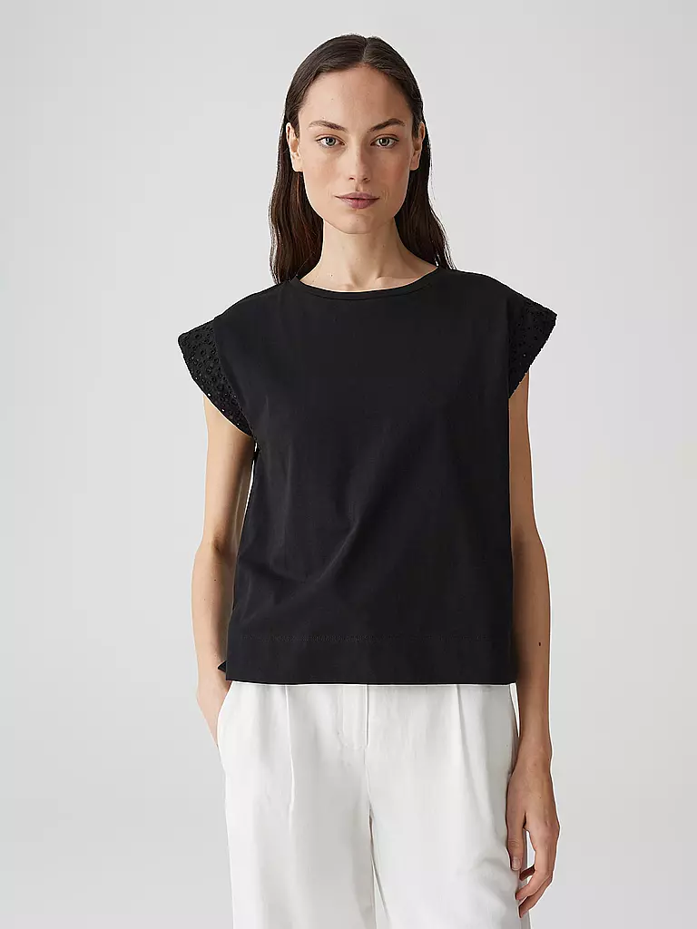 OPUS | Blusenshirt SALLSO | Negro