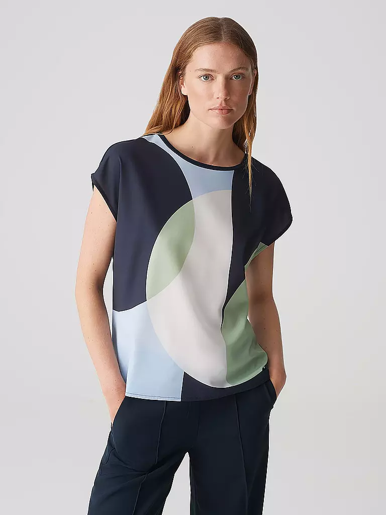 OPUS | Blusenshirt SALOMA | Azul oscuro