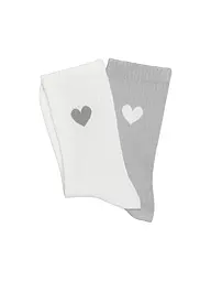 OPUS | Calcetines YENNIS LOVE, paquete de 2, bruma neblinosa jaspeada | Gris claro