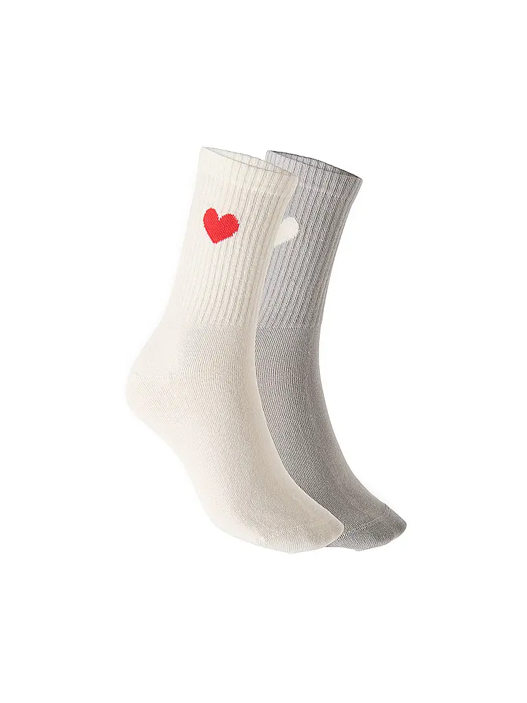 OPUS | Calcetines YENNIS LOVE, paquete de 2, rojo dulce | Rojo