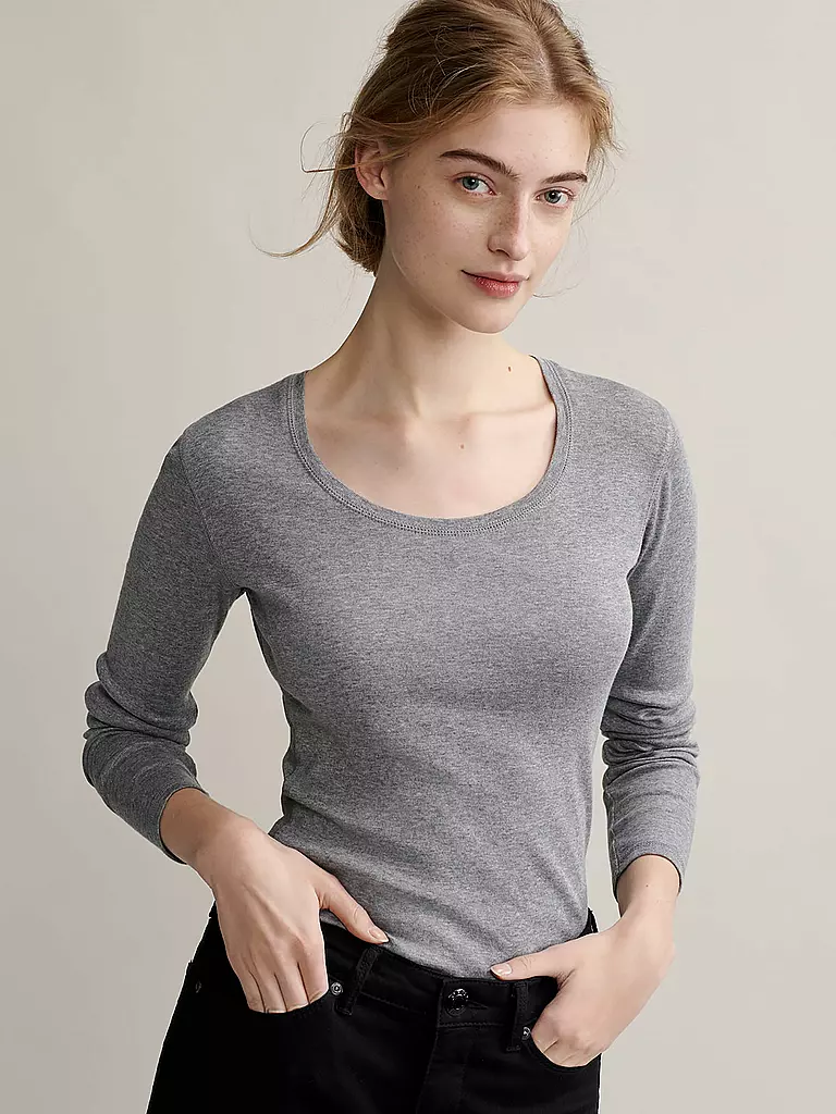 OPUS | Camiseta de manga larga SORANA | Gris