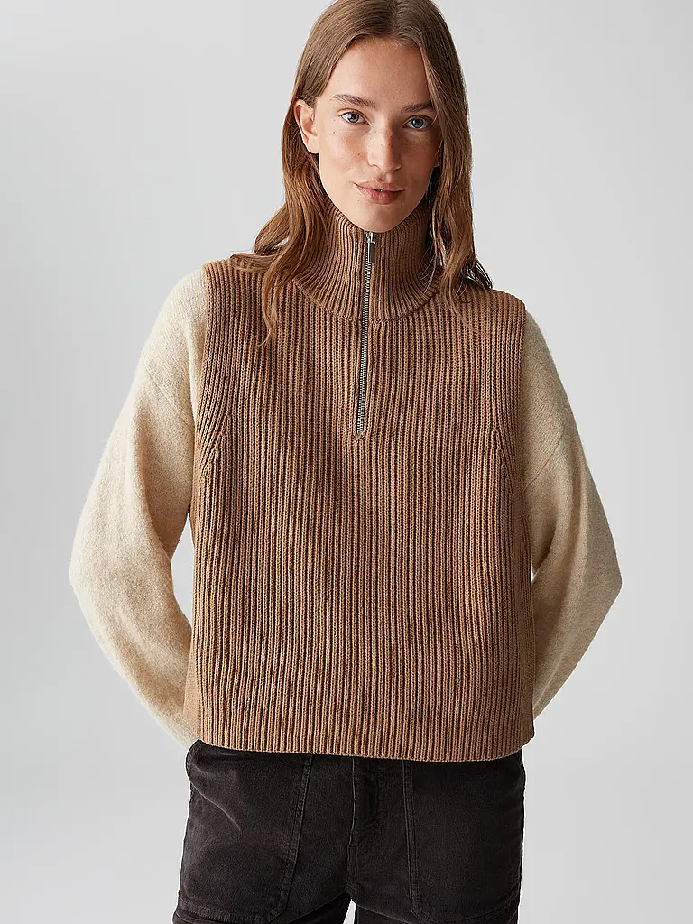 OPUS | Capa - Poncho ABIBO CAPE | Marrón claro