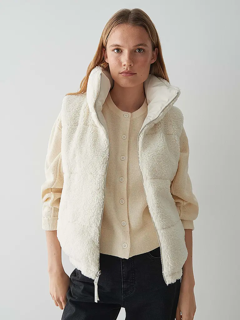 OPUS | Chaleco acolchado reversible WENDARA | Crema