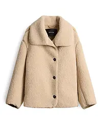 OPUS | Chaqueta con aspecto de piel HAFINE | Beige