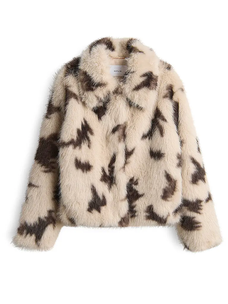 OPUS | Chaqueta con aspecto de piel HAJORA | Beige
