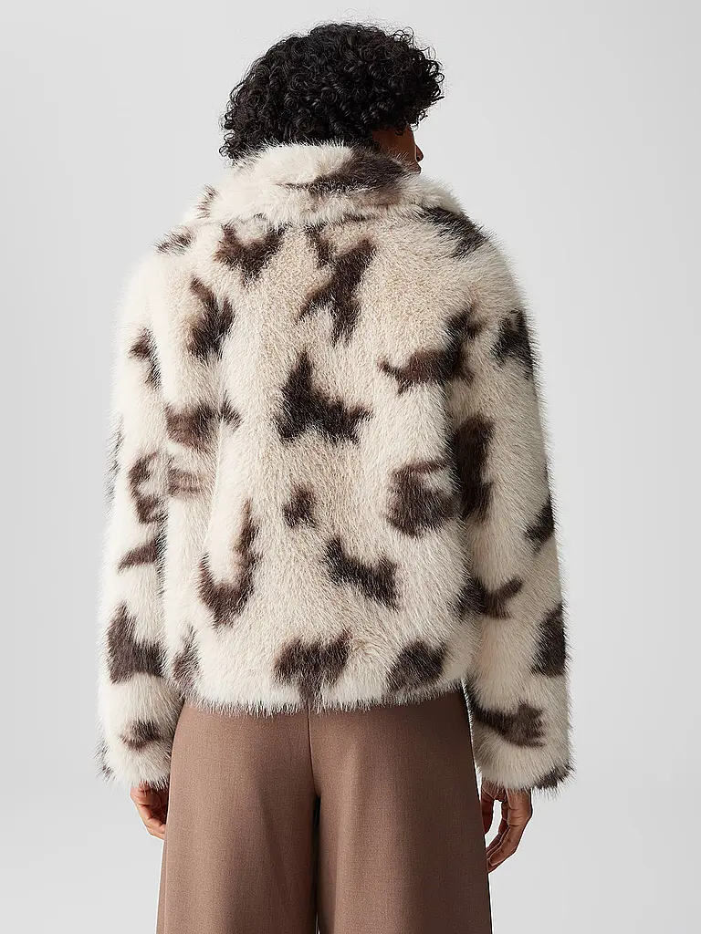 OPUS | Chaqueta con aspecto de piel HAJORA | Beige