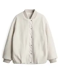 OPUS | Chaqueta con aspecto de piel HULDA | Crema