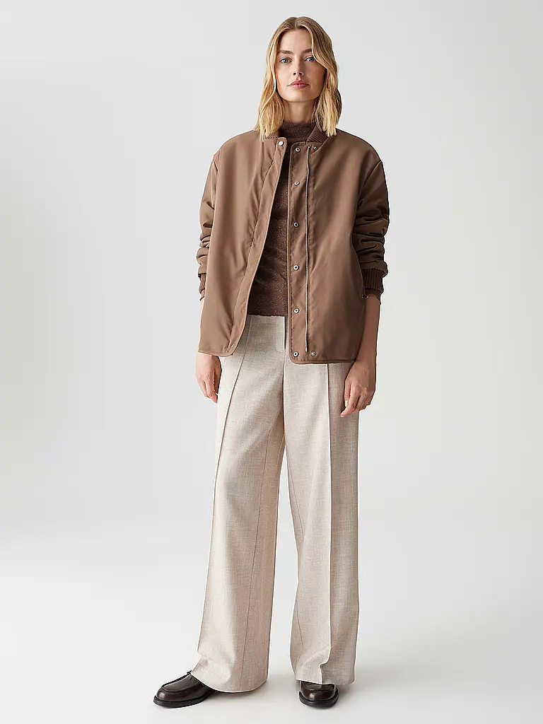 OPUS | Chaqueta con aspecto de piel HULDA | Marrón