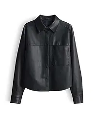 OPUS | Chaqueta de efecto cuero FEDGY | Negro