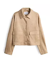 OPUS | Chaqueta de imitación de cuero JELIS | Beige