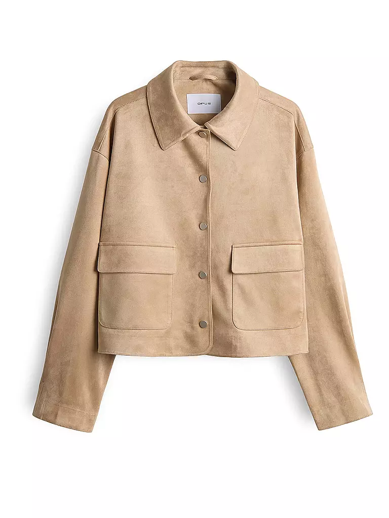 OPUS | Chaqueta de imitación de cuero JELIS | Beige